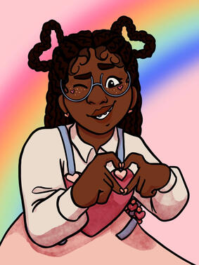 Valentine's day gijinka art